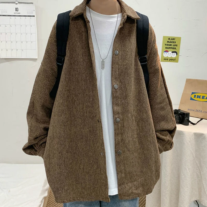 Men Jackets Corduroy Plus Size 3XL Retro Solid Loose Korean Style Single Breasted High Street Fashion Leisure All-match Simple
Men Jackets Corduroy Plus Size 3XL Retro Solid Loose Korean Style Single Breasted High Street Fashion Leisure All-match Simple