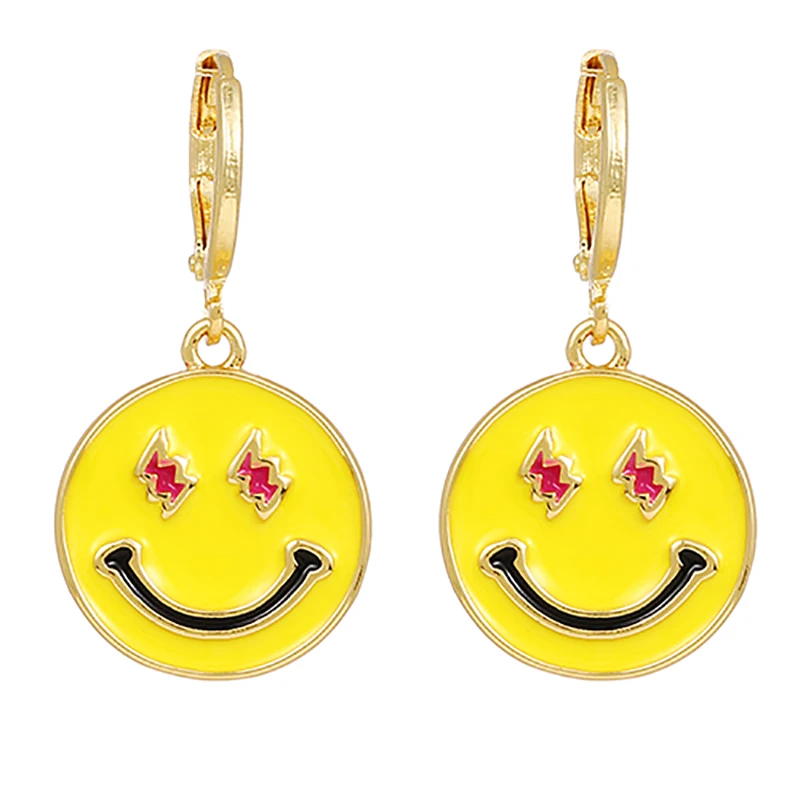 ZHINI Fashion Korean Smiling Face Statement Earrings for Women Cute Geometric Circle Drop Dangle Earring Party Fashion Jewelry
ZHINI Fashion Korean Smiling Face Statement Earrings for Women Cute Geometric Circle Drop Dangle Earring Party Fashion Jewelry