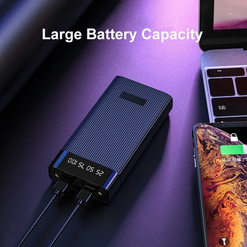 Power Bank 20000mAh LED digital display large capacity 
Power Bank 20000mAh LED digital display large capacity