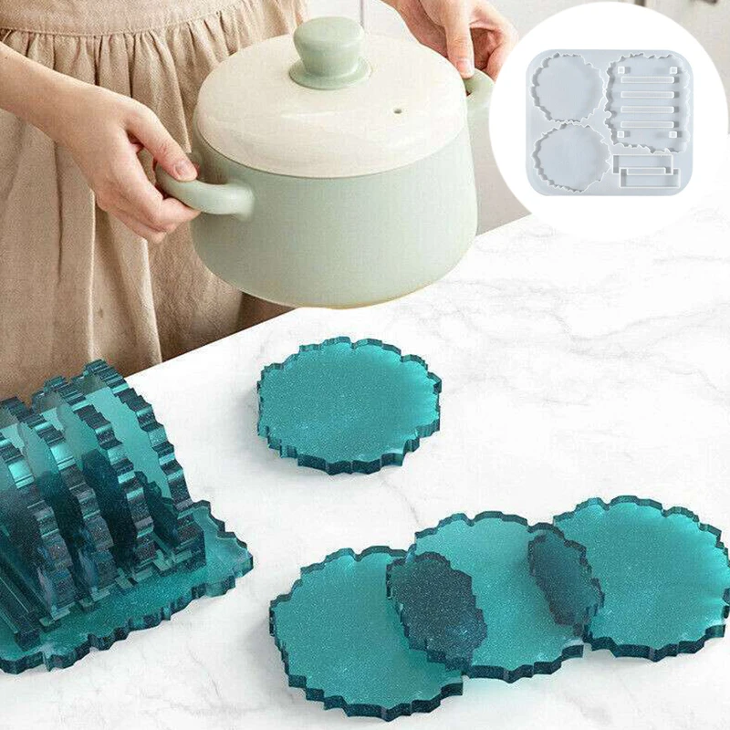 Coaster Stand Epoxy Resin Mold Holder Silicone Mould Set Cup DIY Crafts Tool
Coaster Stand Epoxy Resin Mold Holder Silicone Mould Set Cup DIY Crafts Tool