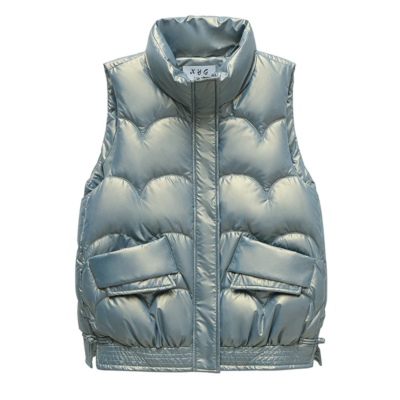 Women Winter Sleeveless Vest Cotton Padded Jacket Plus Size 2XL Female Veats Stand Collar Sleeveless Warm Windproof Waistcoat
Women Winter Sleeveless Vest Cotton Padded Jacket Plus Size 2XL Female Veats Stand Collar Sleeveless Warm Windproof Waistcoat
