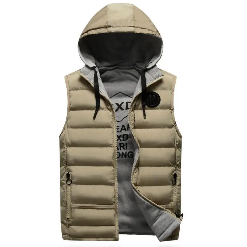 2021 New Spring Autumn Sleeveless Jacket for Men Fashion Warm Hooded Male Winter Vest Light Plus Size Mens Work Vests Waistcoat
2021 New Spring Autumn Sleeveless Jacket for Men Fashion Warm Hooded Male Winter Vest Light Plus Size Mens Work Vests Waistcoat