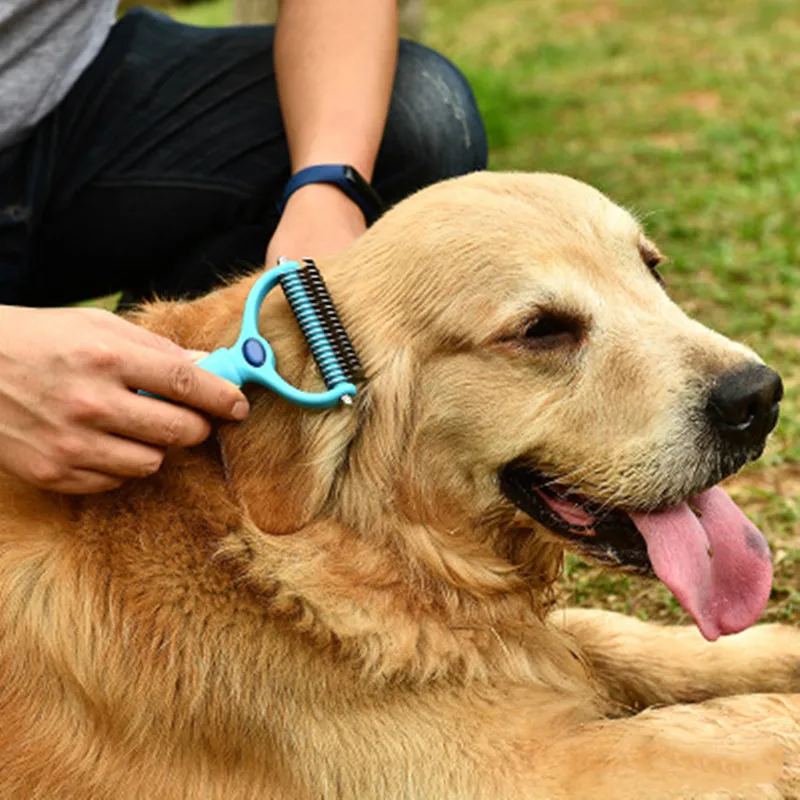 Pet Grooming Trimmer Tool Hair Removal Comb Brush Double Side Cat Dog Hair Detangler Stainless Steel Cleaning Tool Pet Supplies
Pet Grooming Trimmer Tool Hair Removal Comb Brush Double Side Cat Dog Hair Detangler Stainless Steel Cleaning Tool Pet Supplies