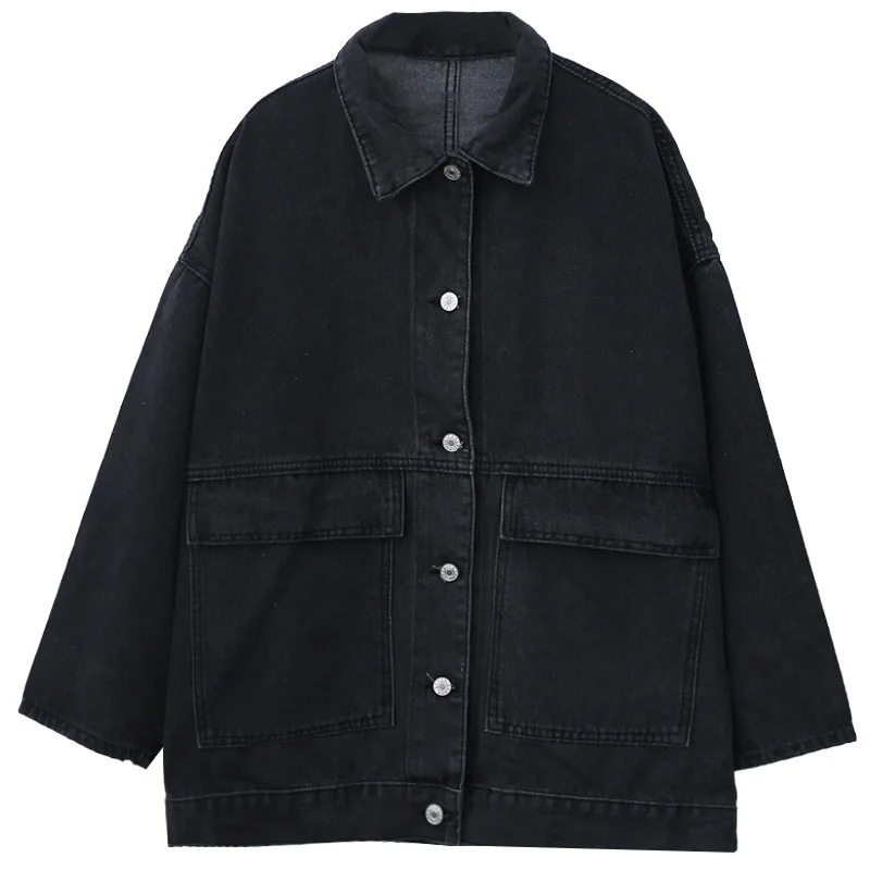 Women Clothing Korean Oversized Blue Long-Sleeved Long Denim Coat Autumn Winter Black Fashion Harajuku Vintage Jacket Streetwear
Women Clothing Korean Oversized Blue Long-Sleeved Long Denim Coat Autumn Winter Black Fashion Harajuku Vintage Jacket Streetwear