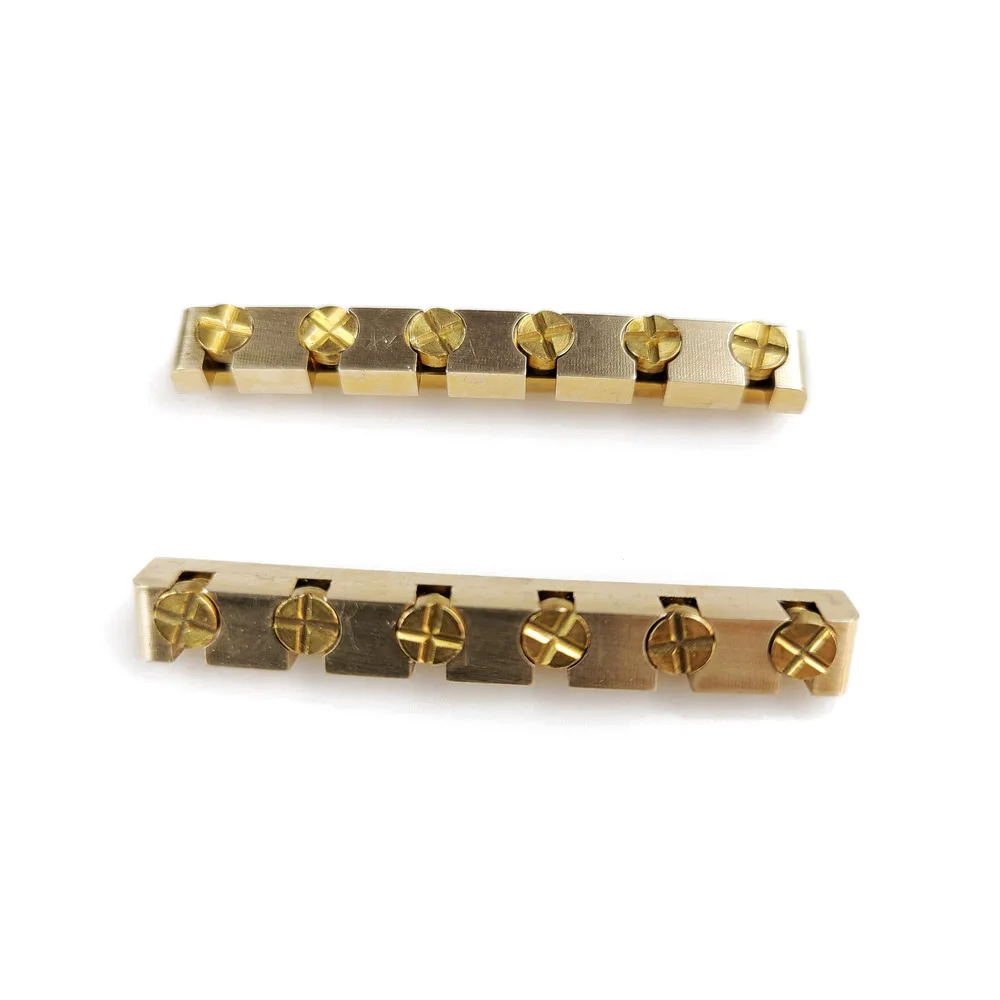 Ohello Made In Japan Metal Brass Guitar Nut Height Adjustable Nut 42mm/43MM Width for ST/Tele/LP Electric Guitar
Ohello Made In Japan Metal Brass Guitar Nut Height Adjustable Nut 42mm/43MM Width for ST/Tele/LP Electric Guitar