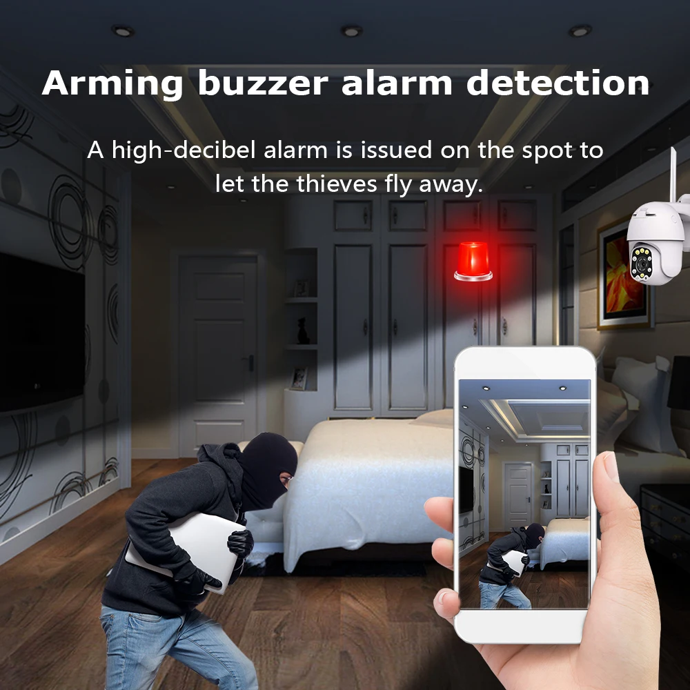 1080P PTZ IP Camera Wifi Outdoor Dome Wireless Security Camera Pan Tilt Digital Zoom 2MP Network CCTV Surveillance Camera IP66 
1080P PTZ IP Camera Wifi Outdoor Dome Wireless Security Camera Pan Tilt Digital Zoom 2MP Network CCTV Surveillance Camera IP66