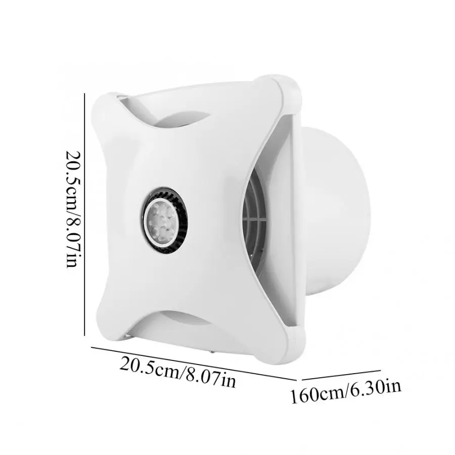 

28W Extractor Fan Ventilator Fan extractor With LED light Wall Silent Extractor Exhaust Fan for Bathroom Kitchen Toilet