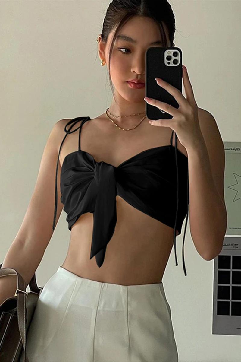 2021 summer new product French retro rabbit ears lace-up camisole hot girl bi with solid color fashion camisole
2021 summer new product French retro rabbit ears lace-up camisole hot girl bi with solid color fashion camisole