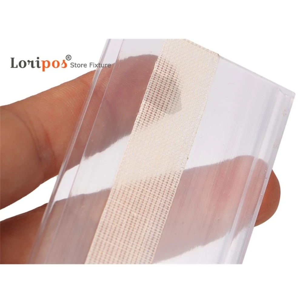 4*10 см белый прозрачный пластиковый ПВХ полоски для хранения данных держатель с
