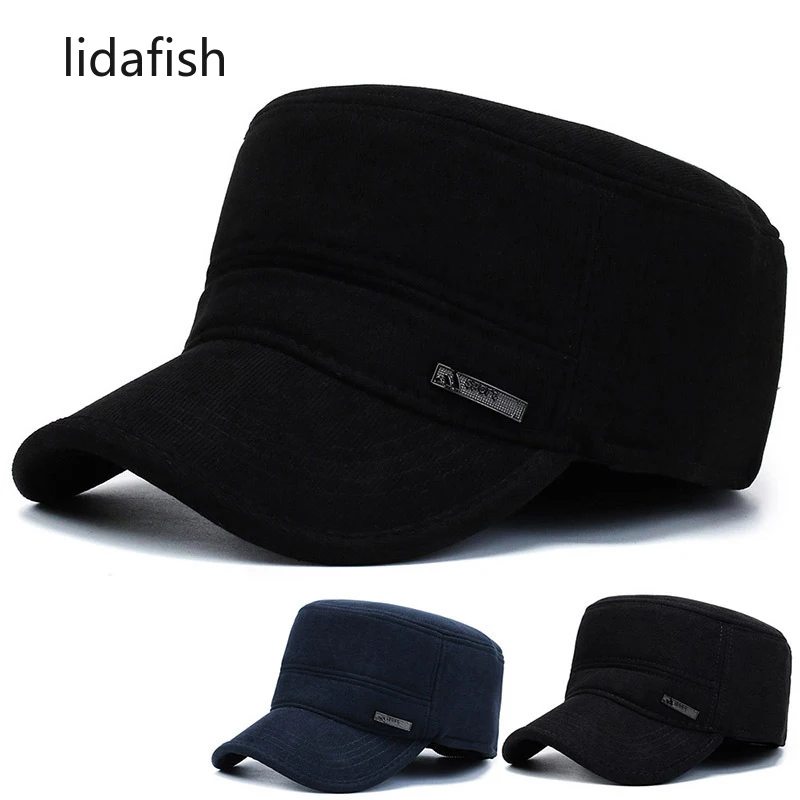 lidafish Women Men Winter Thick Warm Ear Protection Flat Top Military Hat Adjustable Size Leisure Sports Tongue Caps
lidafish Women Men Winter Thick Warm Ear Protection Flat Top Military Hat Adjustable Size Leisure Sports Tongue Caps
