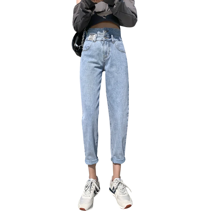 ZHISILAO New High Waist Jeans Women Vintage Streetwear Straight Pencil Denim Pants Jeans Plus Size Casual Jeans Retro 
ZHISILAO New High Waist Jeans Women Vintage Streetwear Straight Pencil Denim Pants Jeans Plus Size Casual Jeans Retro