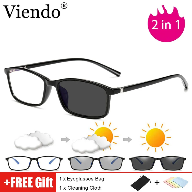 Square Anti Blue Light Blocking Photochromic Eyeglasses Women Men TR90 Frame Auto Color Changing UV400 Protection Sunglasses
Square Anti Blue Light Blocking Photochromic Eyeglasses Women Men TR90 Frame Auto Color Changing UV400 Protection Sunglasses