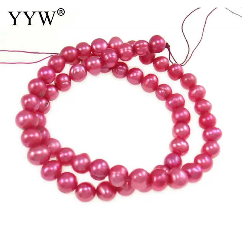 Бусины Из Натурального пресноводного жемчуга, Овальные, фуксия, розовые, 6-7 мм
Бусины Из Натурального пресноводного жемчуга, Овальные, фуксия, розовые, 6-7 мм