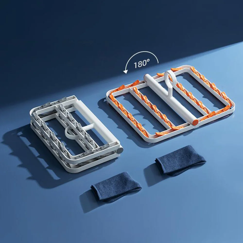 1Pc Clothes Hanger Multifuntion Sock Rack Windproof Laundry Rack Foldable Clothes Pin (White, Orange)
1Pc Clothes Hanger Multifuntion Sock Rack Windproof Laundry Rack Foldable Clothes Pin (White, Orange)