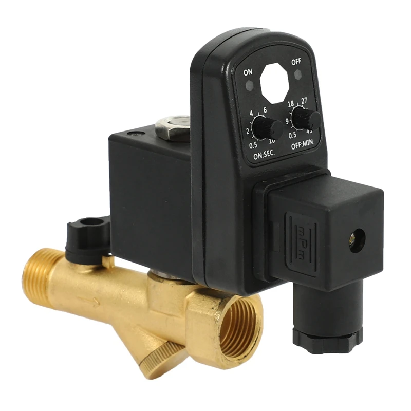 AC 220V 1/2inch Electronic Timed 2way Air Compressor Gas Tank Automatic Drain Valve
AC 220V 1/2inch Electronic Timed 2way Air Compressor Gas Tank Automatic Drain Valve