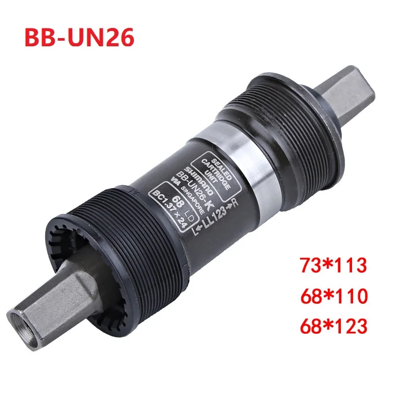 

For Shimano BB-UN26 BB-UN300 BB-UN101 Bottom Bracket Square Hole 68/73mm Bicycle Axis BB MTB Road Bike Bottom Bracket UN26 UN101