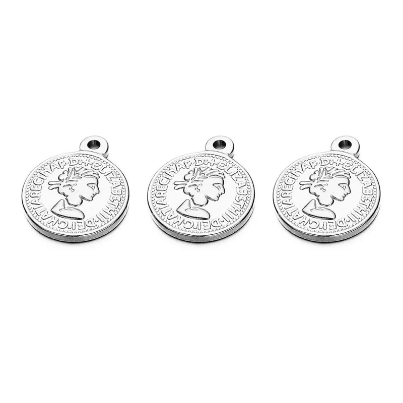 20x24mm Stainless Steel Coin Small Pendant Retro Figure Head Charm DIY Jewelry Necklace Accessories 10pcs
20x24mm Stainless Steel Coin Small Pendant Retro Figure Head Charm DIY Jewelry Necklace Accessories 10pcs