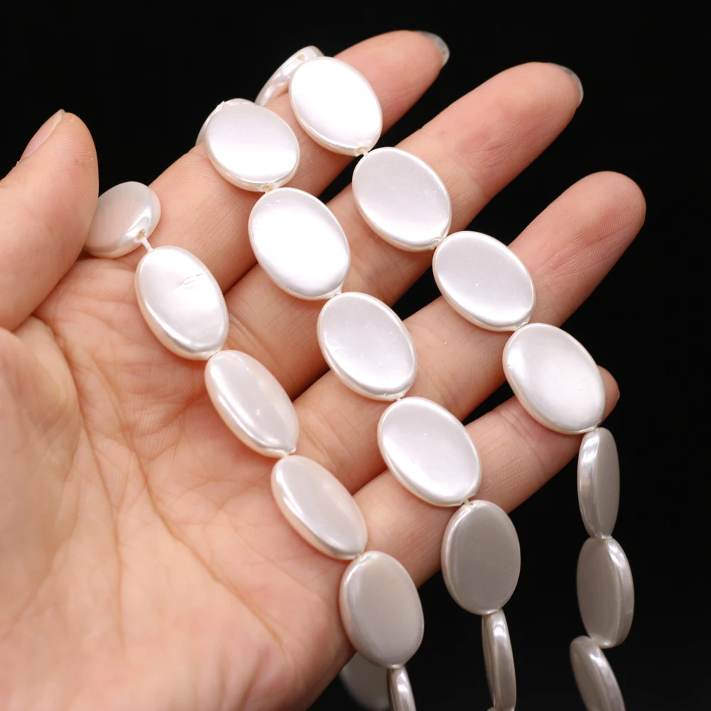 Top Quality Imitation Pearls Shell Beads Oval Shape Scattered Bead for Fashion Jewelry Making Necklace Earrings Accessories
Top Quality Imitation Pearls Shell Beads Oval Shape Scattered Bead for Fashion Jewelry Making Necklace Earrings Accessories