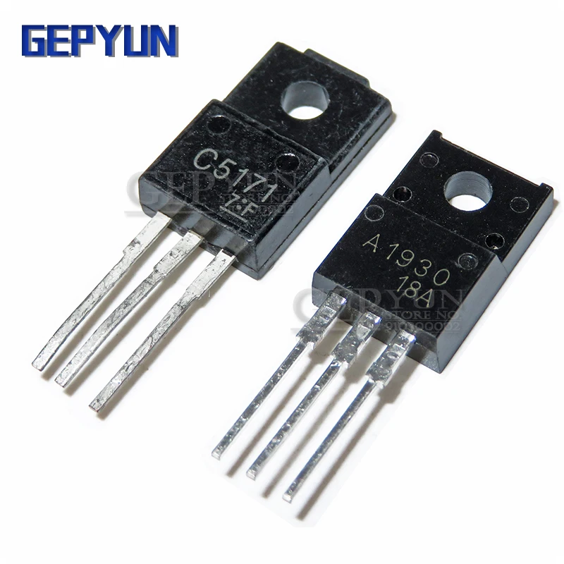 10 пар 10 штук 2SA1930 + 2SC5171 A1930 / C5171 TO220 транзисторов включенных.