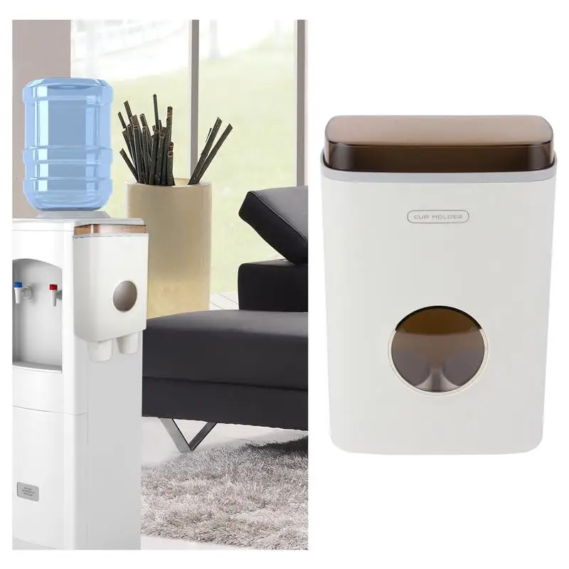 1pc Portable Plastic Practical Cup Holder Wall Hanging Cup Case for Office Restaurant 
1pc Portable Plastic Practical Cup Holder Wall Hanging Cup Case for Office Restaurant