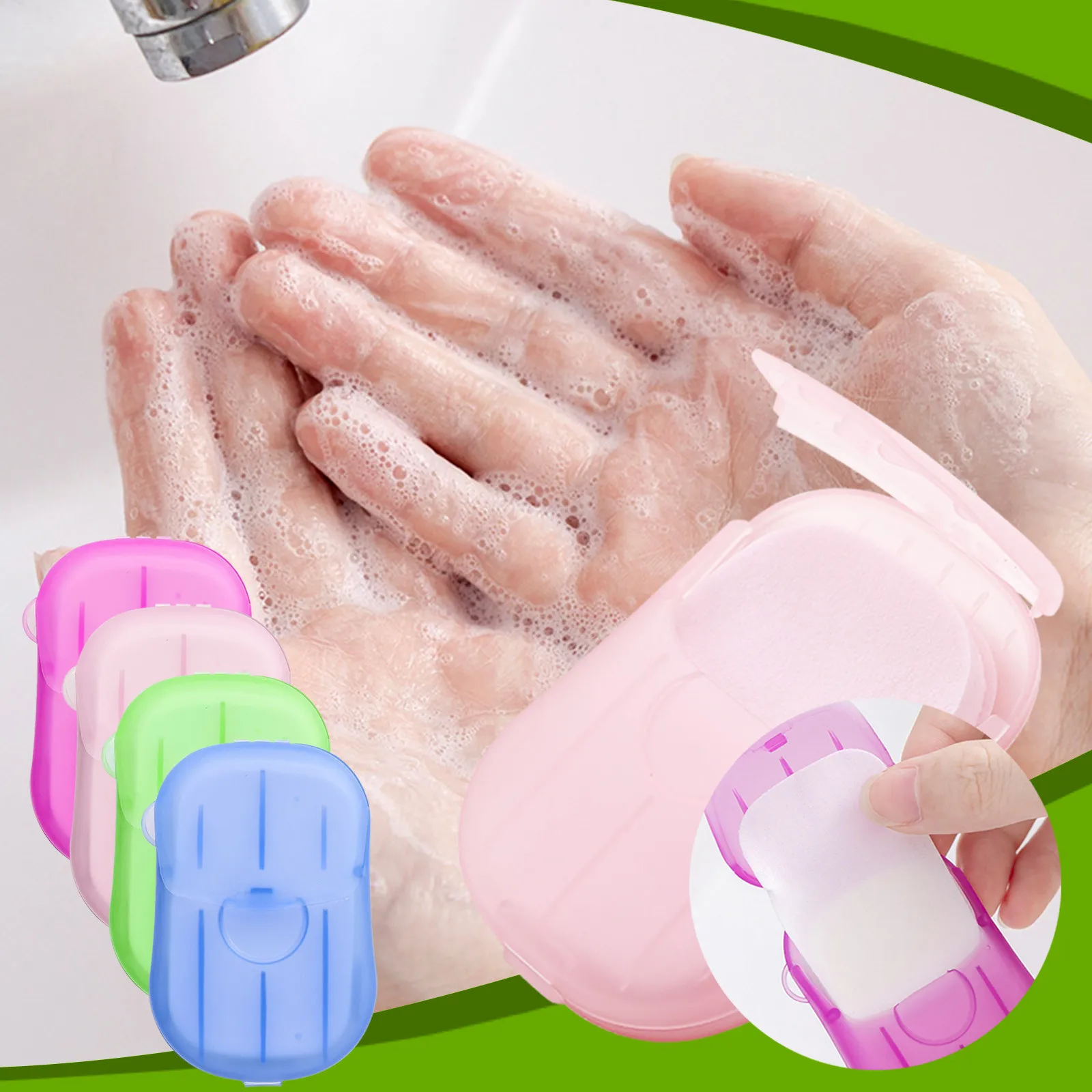 20PCS Disposable Soap Paper Travel Soap Paper Washing Hand Bath Clean Scented Slice Sheets Mini Paper Soap Bathroom Supplies 
20PCS Disposable Soap Paper Travel Soap Paper Washing Hand Bath Clean Scented Slice Sheets Mini Paper Soap Bathroom Supplies