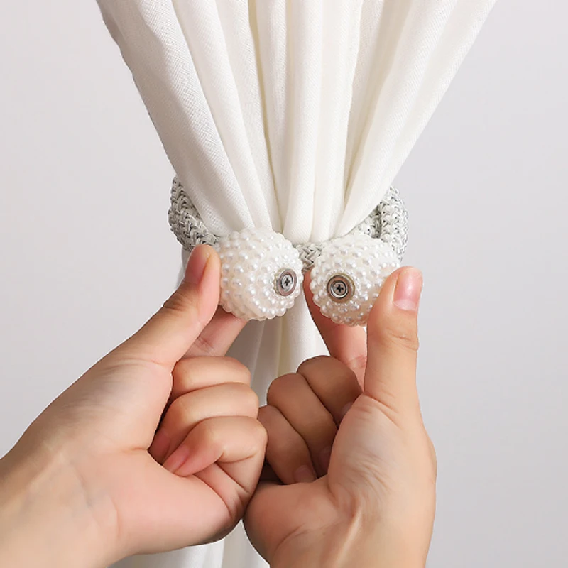 2PCS Curtain Button Durable Curtain Fixing Clip Hook Magnet Buckle Door Curtain Strap Tie Buckle Tie Rope For Home Decoration
2PCS Curtain Button Durable Curtain Fixing Clip Hook Magnet Buckle Door Curtain Strap Tie Buckle Tie Rope For Home Decoration