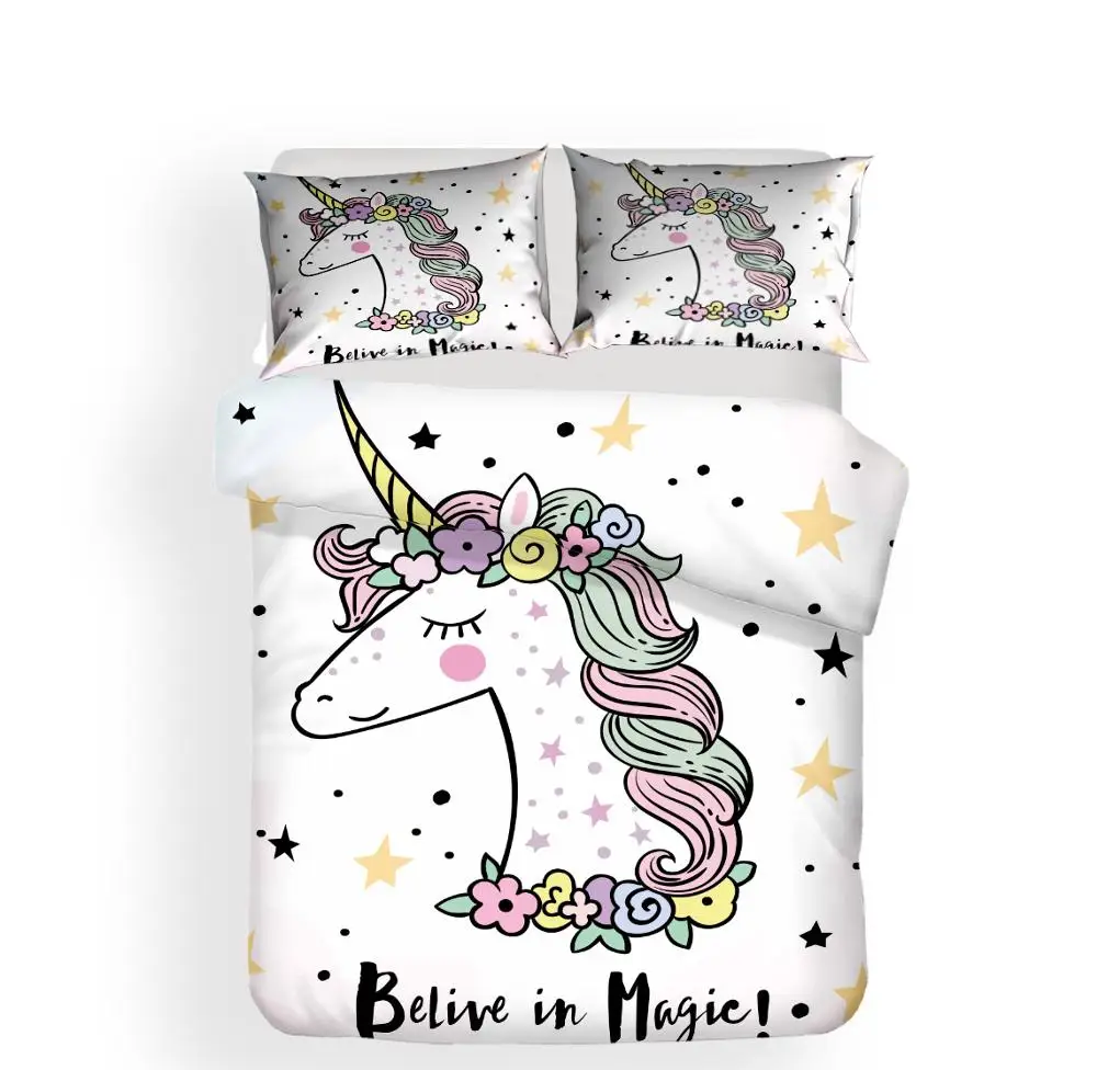 3D Home Textile Unicorn Magic Star Comforter Sets Kids Skin-friendly Bedding Set Double King Bed Duvet Cover Winter Bed Set
3D Home Textile Unicorn Magic Star Comforter Sets Kids Skin-friendly Bedding Set Double King Bed Duvet Cover Winter Bed Set