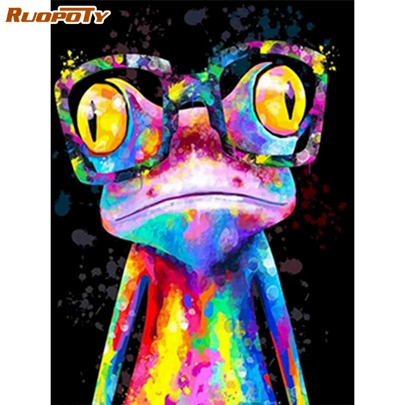 RUOPOTY Frog Frame Diy Painting By Number Animals Modern Wall Art Canvas Painting Acrylic Handpainted Unique Gift For Living Ro
RUOPOTY Frog Frame Diy Painting By Number Animals Modern Wall Art Canvas Painting Acrylic Handpainted Unique Gift For Living Ro