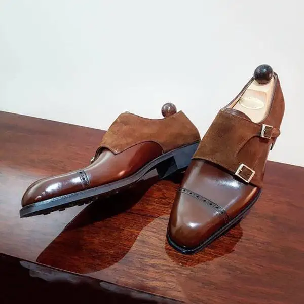 Men's New Handmade High-end PU Stitching Suede Pointed Double Buckle Comfortable Business Casual All-match Monk Shoes KA290
Men's New Handmade High-end PU Stitching Suede Pointed Double Buckle Comfortable Business Casual All-match Monk Shoes KA290