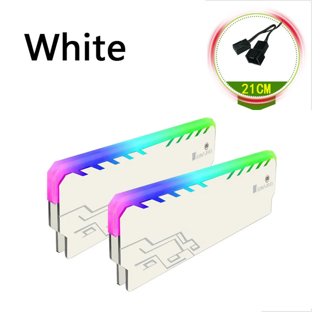 1/2PCS Memory Heat Dissipation Pad RGB Light RAM Heatsink DDR DDR3 DDR4 for Desktop PC Computer Gaming Overclocking
1/2PCS Memory Heat Dissipation Pad RGB Light RAM Heatsink DDR DDR3 DDR4 for Desktop PC Computer Gaming Overclocking