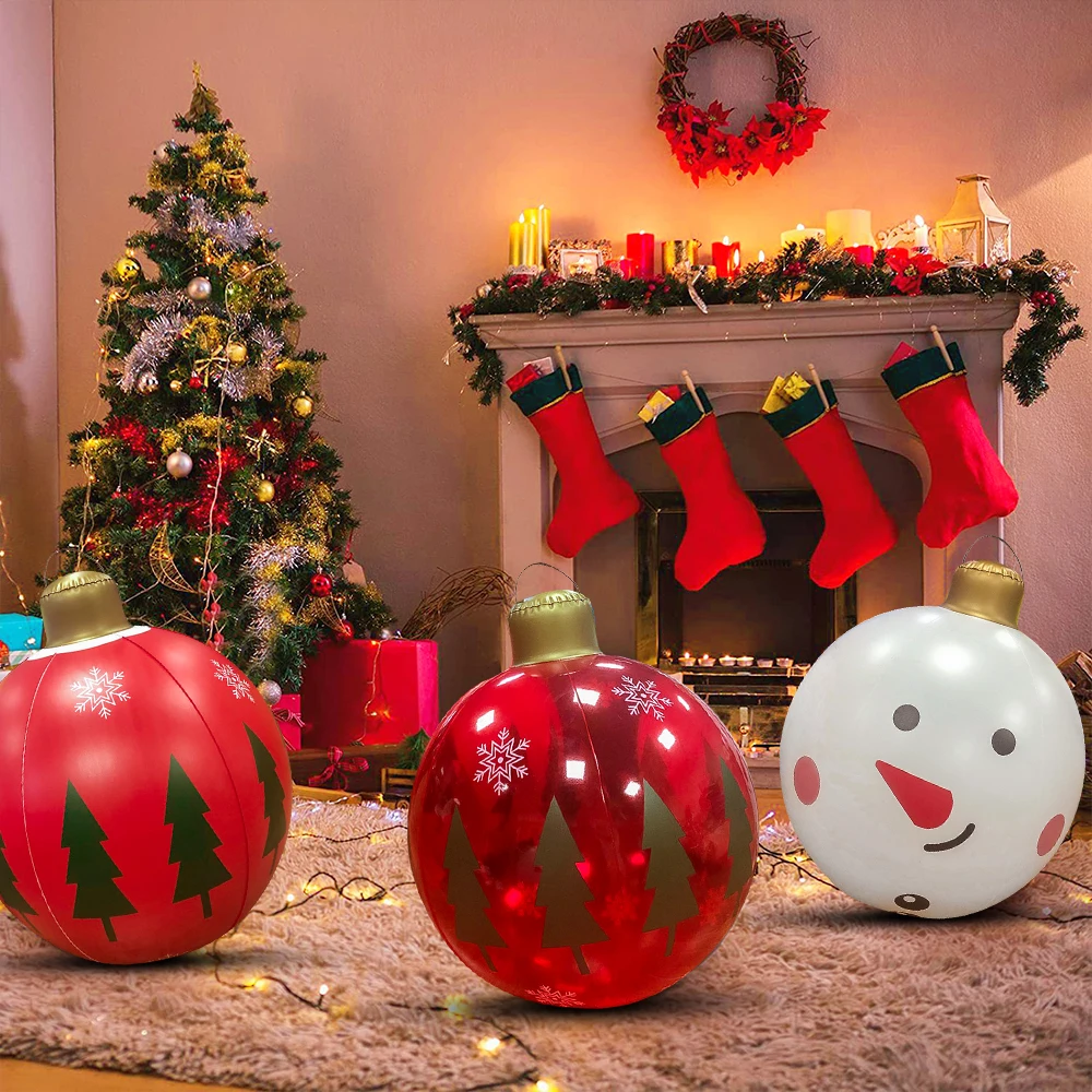 New 60cm PVC Giant Big Inflatable Christmas Ball New Year Outdoor Decor Toy Indoor and Outdoor Ball For Home Party Scene Layout
New 60cm PVC Giant Big Inflatable Christmas Ball New Year Outdoor Decor Toy Indoor and Outdoor Ball For Home Party Scene Layout