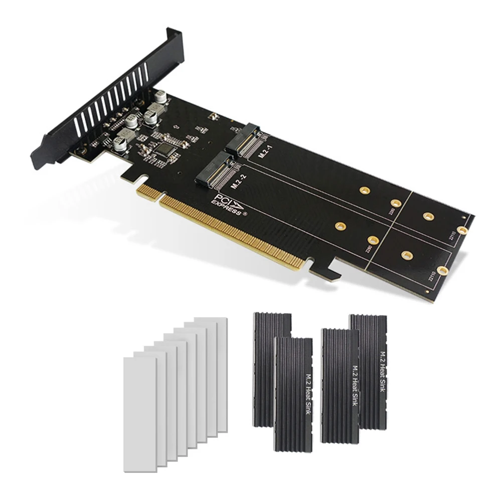 HY16X4 PCI-E to M.2 Adapter PCI Express X16 NVME M.2 M Key SSD RAID Converter Expansion Card for Motherboard Computer Accessory
HY16X4 PCI-E to M.2 Adapter PCI Express X16 NVME M.2 M Key SSD RAID Converter Expansion Card for Motherboard Computer Accessory