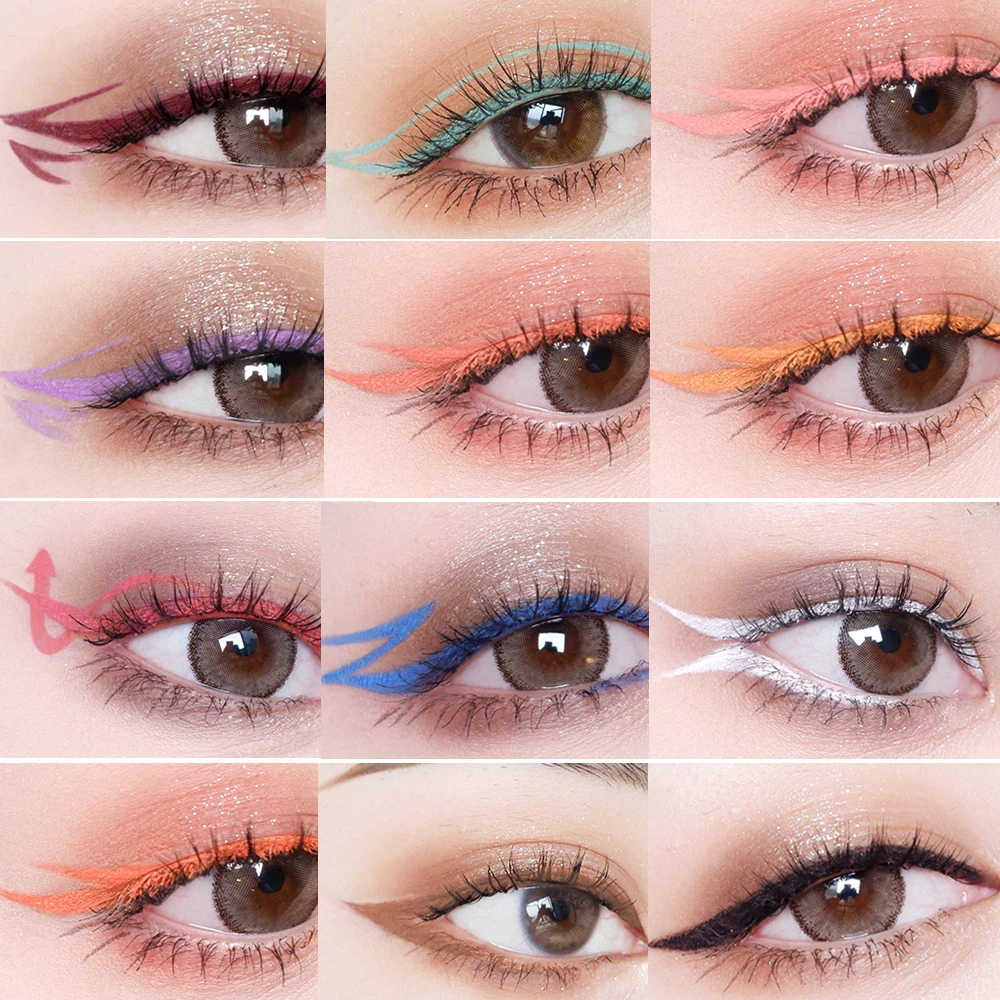 White Eyeliner Glue Eyes Tattoo Makeup Waterproof Long Lasting Festival Pigment 18 Color Bright Matte Eye Liner Pen Cosmetic
White Eyeliner Glue Eyes Tattoo Makeup Waterproof Long Lasting Festival Pigment 18 Color Bright Matte Eye Liner Pen Cosmetic