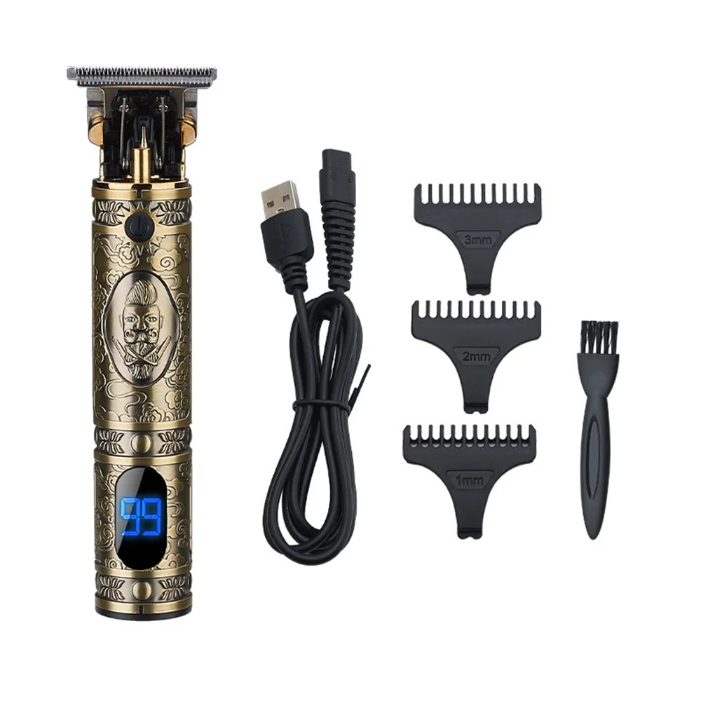 Electric Hair Trimmer USB Rechargeable LCD T9 Hair Clipper Haircut Cordless Shaver Trimmer 0Mm Men Barber Hair Styling Machine
Electric Hair Trimmer USB Rechargeable LCD T9 Hair Clipper Haircut Cordless Shaver Trimmer 0Mm Men Barber Hair Styling Machine