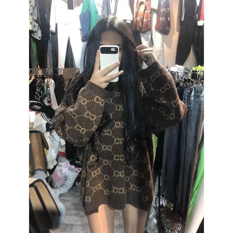 2020 net red new autumn and winter tide knitted sweater women's loose and lazy style medium long Pullover Korean top
2020 net red new autumn and winter tide knitted sweater women's loose and lazy style medium long Pullover Korean top