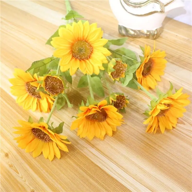 Artificial Silk Flower Sunflower Bouquet Home Garden Wedding Party DIY Simulation Decorative Flowers
Artificial Silk Flower Sunflower Bouquet Home Garden Wedding Party DIY Simulation Decorative Flowers