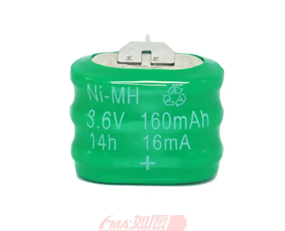 3 шт. Ni MH кнопочная перезаряжаемая батарея 6 В 150 мА · ч для PLC Data backup power 2P|button turtle|button