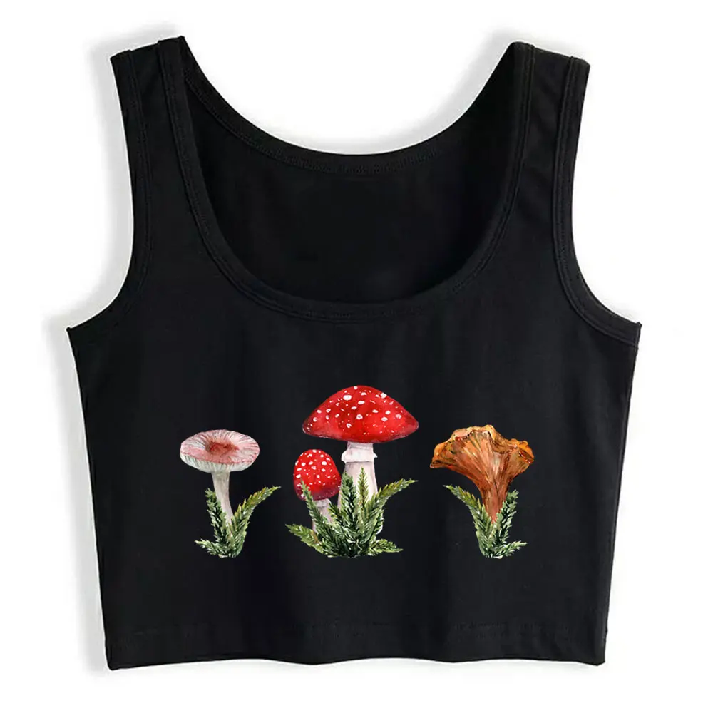 Crop Top Mushroom Cottagecore Aesthetic Goblincore Mycology Fit Harajuku Sleeveless Womens Tops blusas mujer de moda 2021 verano
Crop Top Mushroom Cottagecore Aesthetic Goblincore Mycology Fit Harajuku Sleeveless Womens Tops blusas mujer de moda 2021 verano