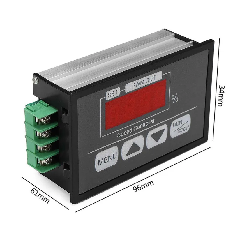 PWM DC Motor Speed Controller 6-60V Forward Reverse Adjustable Knob Switch Control Driver 20A Current Regulator Digital Display
PWM DC Motor Speed Controller 6-60V Forward Reverse Adjustable Knob Switch Control Driver 20A Current Regulator Digital Display