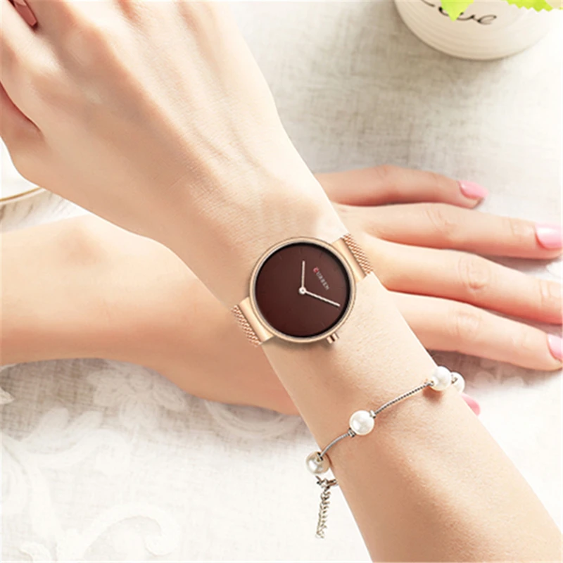 CURREN Hot Fashion Ladies Bracelet Waches Full Stainless Steel Mesh Wrist Watch For Women Female Quartz Clock Montre femme 9016
CURREN Hot Fashion Ladies Bracelet Waches Full Stainless Steel Mesh Wrist Watch For Women Female Quartz Clock Montre femme 9016