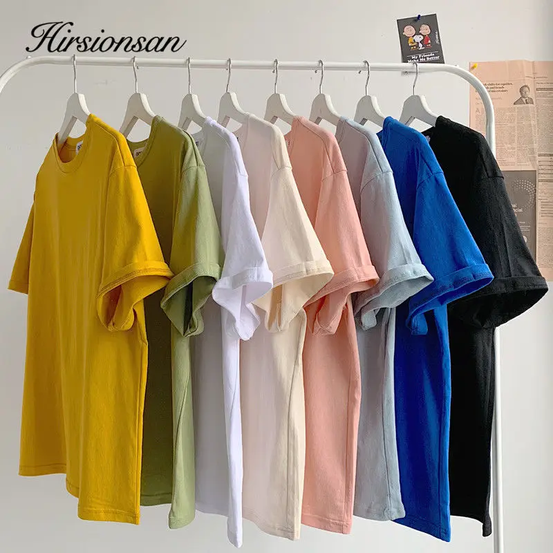 Hirsionsan Solid T Shirt Women 100% Cotton Short Sleeve Men's Basic Tshirts Female Soft Top Jumper Female Summer Cusual Tees
Hirsionsan Solid T Shirt Women 100% Cotton Short Sleeve Men's Basic Tshirts Female Soft Top Jumper Female Summer Cusual Tees