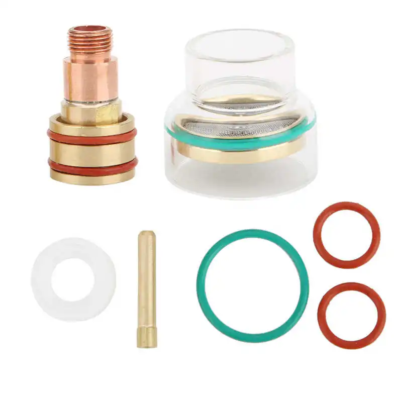 TFM53NCN TIG Welding Torch Kit Glass Cup Collet 1.6mm/2.4mm/3.2mm Welding Nozzle for WP17/WP18/WP26
TFM53NCN TIG Welding Torch Kit Glass Cup Collet 1.6mm/2.4mm/3.2mm Welding Nozzle for WP17/WP18/WP26