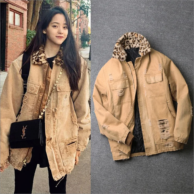 Khaki Leopard Print Casual Woman's Jacket for Autumn Winter Designer Luxury Clothing Streetwear Harajuku Kpop Korean Style
Khaki Leopard Print Casual Woman's Jacket for Autumn Winter Designer Luxury Clothing Streetwear Harajuku Kpop Korean Style