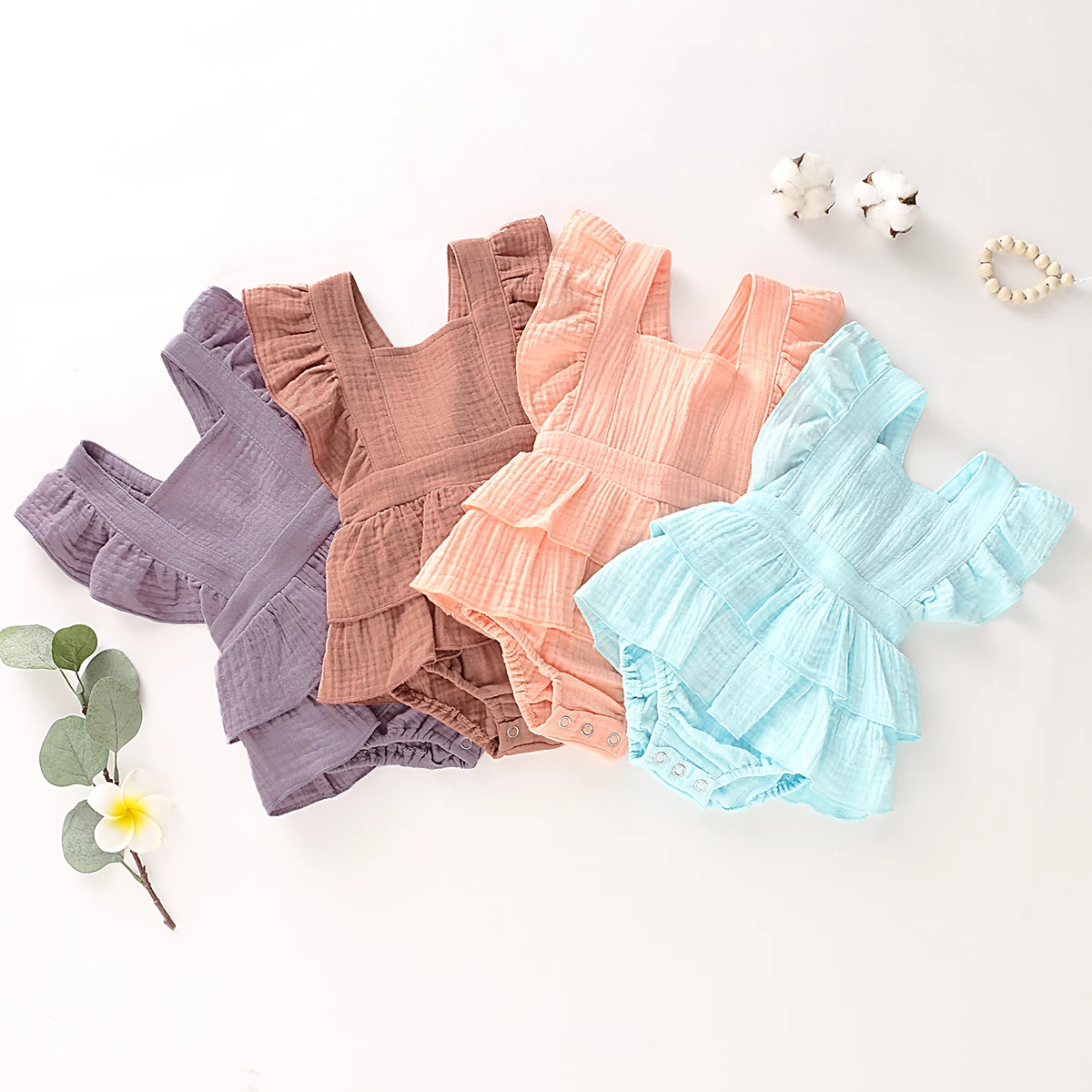 Newborn Baby Girl Clothes Ruffle Cotton Linen Off Shoulder Baby Bodysuit Cotton Jumpsuit Outfit Sunsuit 0-18M
Newborn Baby Girl Clothes Ruffle Cotton Linen Off Shoulder Baby Bodysuit Cotton Jumpsuit Outfit Sunsuit 0-18M
