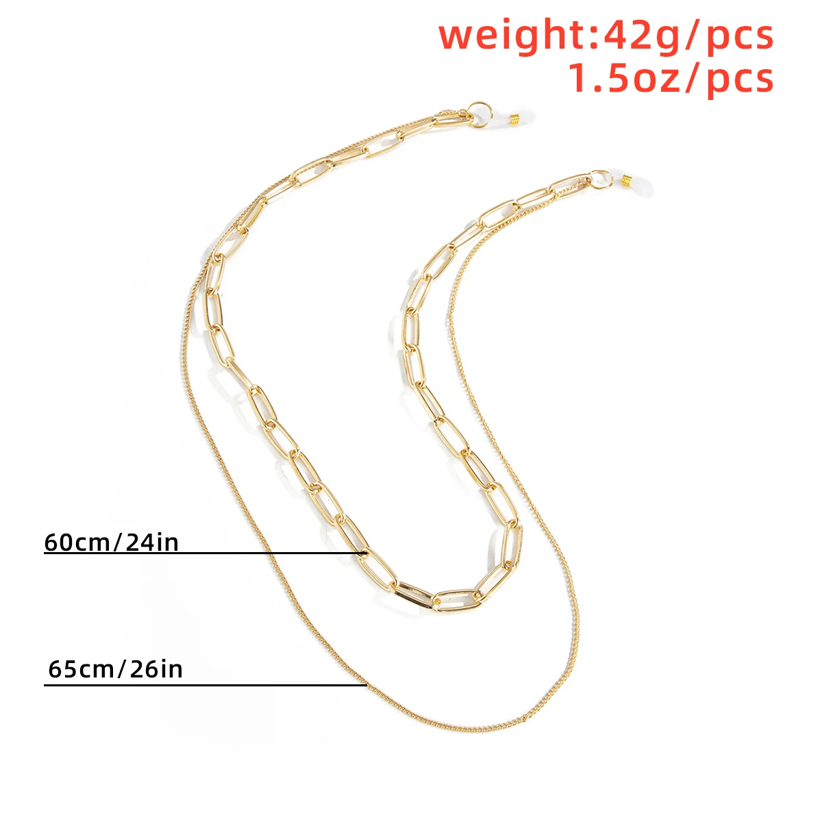 Multilayer Tassel Chunky Chain Eyeglass Chains for Women Goth Reading Glasses Non-slip Lanyard Gold Color Eyewear Accessories
Multilayer Tassel Chunky Chain Eyeglass Chains for Women Goth Reading Glasses Non-slip Lanyard Gold Color Eyewear Accessories