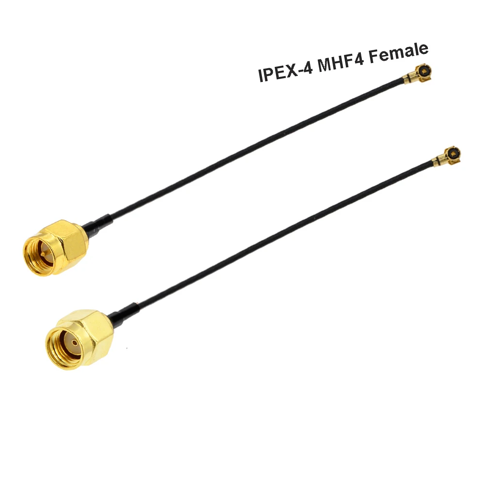 1 шт./лот IPX MHF4 кабель IPEX-4 Женский к RP-SMA / SMA Мужская WIFI антенна Pigtail Jumper RG0.81MM