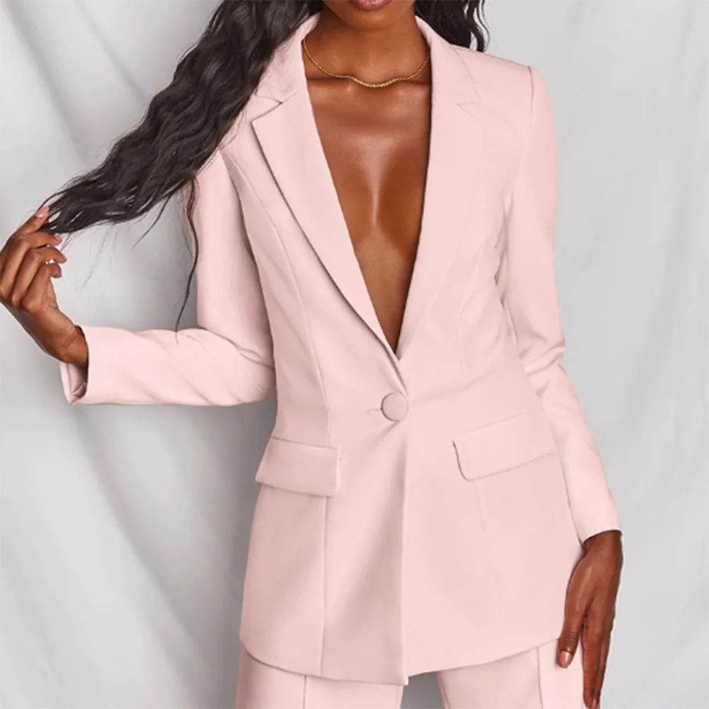 Classic One-breasted Buttons Blazer Pants suits for women jacket set 2 pieces pants suits elegant woman Office Lady business
Classic One-breasted Buttons Blazer Pants suits for women jacket set 2 pieces pants suits elegant woman Office Lady business