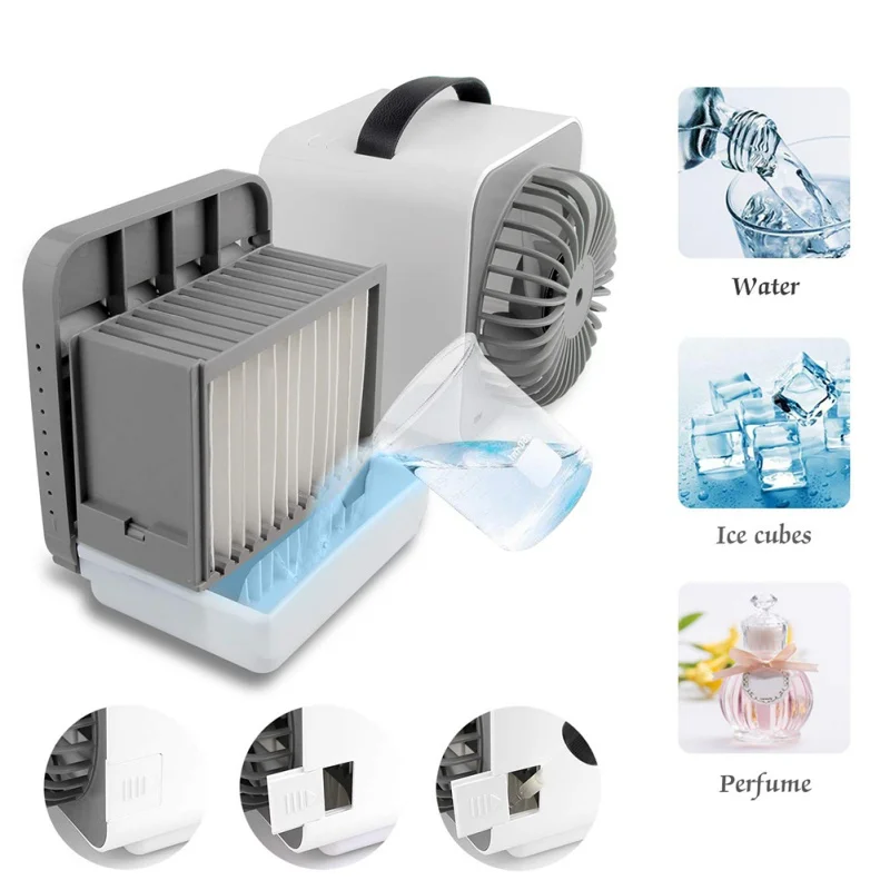 USB Air Conditioner Conditioning Humidifier Purifier With Night Light Desktop Air Cooler Fan For Home Office Kitchen#
USB Air Conditioner Conditioning Humidifier Purifier With Night Light Desktop Air Cooler Fan For Home Office Kitchen#