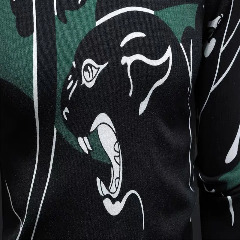 The new hot-selling high-quality men's fashion tiger pattern leisure slim bottoming shirt sells high-end pullovers
The new hot-selling high-quality men's fashion tiger pattern leisure slim bottoming shirt sells high-end pullovers