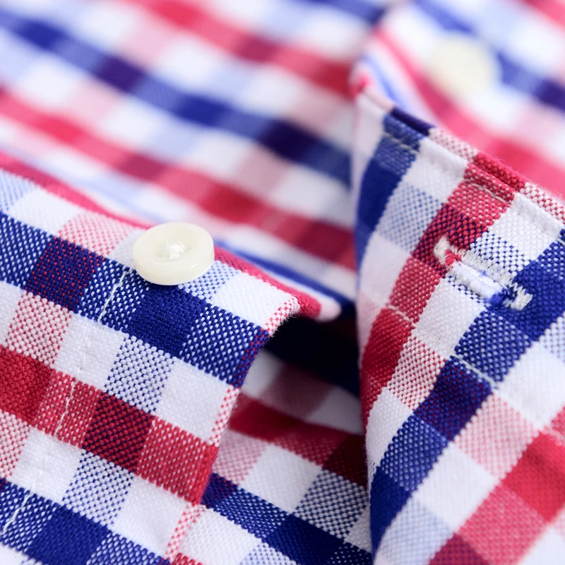 Men's Fashion Long Sleeve Plaid Striped Oxford Shirt Single Pocket Standard-fit Button-down Checkered Outerwear Casual Shirts
Men's Fashion Long Sleeve Plaid Striped Oxford Shirt Single Pocket Standard-fit Button-down Checkered Outerwear Casual Shirts